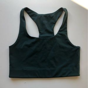 Paloma Racerback Bra Moss Green by Girlfriend Collective